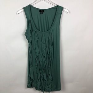 Moss Green Ruffle Tank Top | S